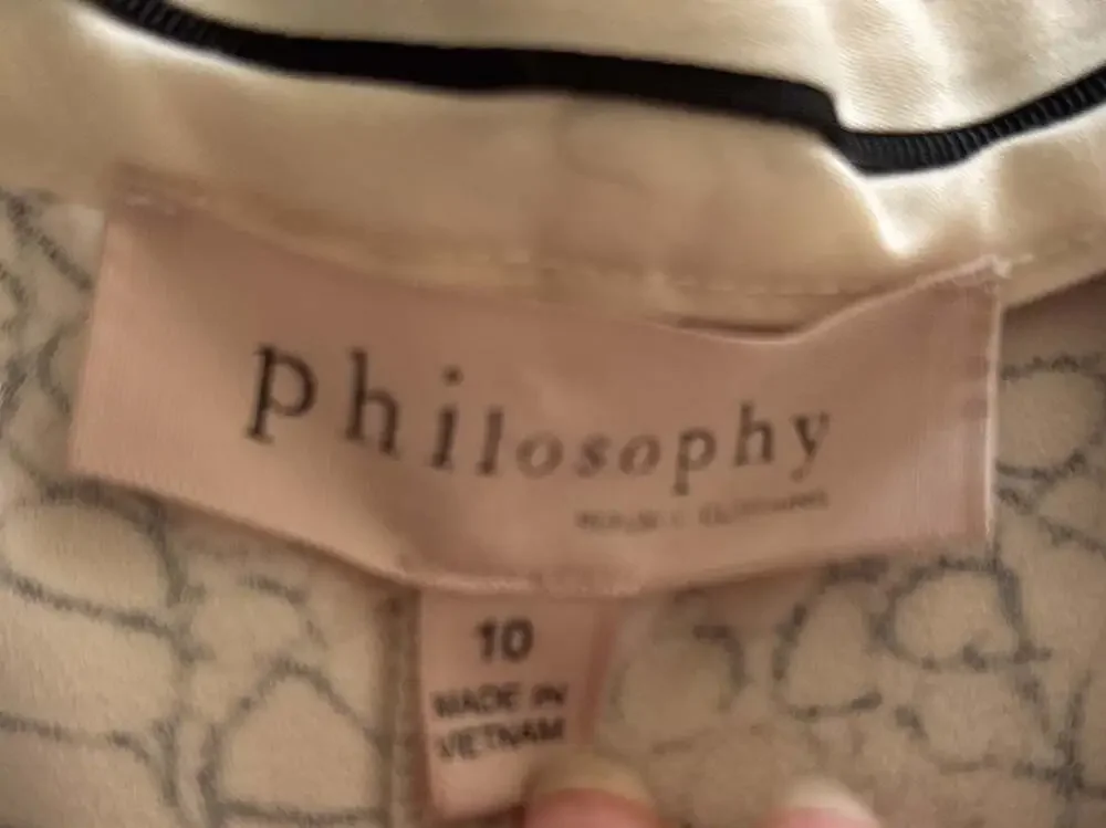 Philosophy Republic Snake Print Shorts Black/White Size‎ 10